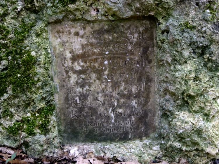 Grabstein - Schrifttafel